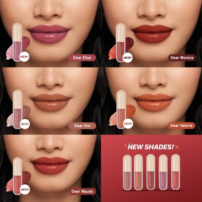 DEAR ME BEAUTY Serum Lip Tint ORIGINAL 3 ML BPOM | Dear Me Beauty Lip Tint Dear Elily/Rissa/Dear Van