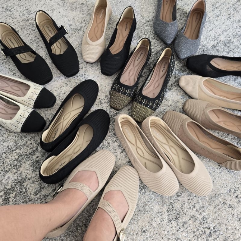 Cher&Son KNITTED SHOES #3 Flat Empuk | Sepatu Heel wanita | Sepatu Empuk | Sepatu Flat Wanita | Sepa