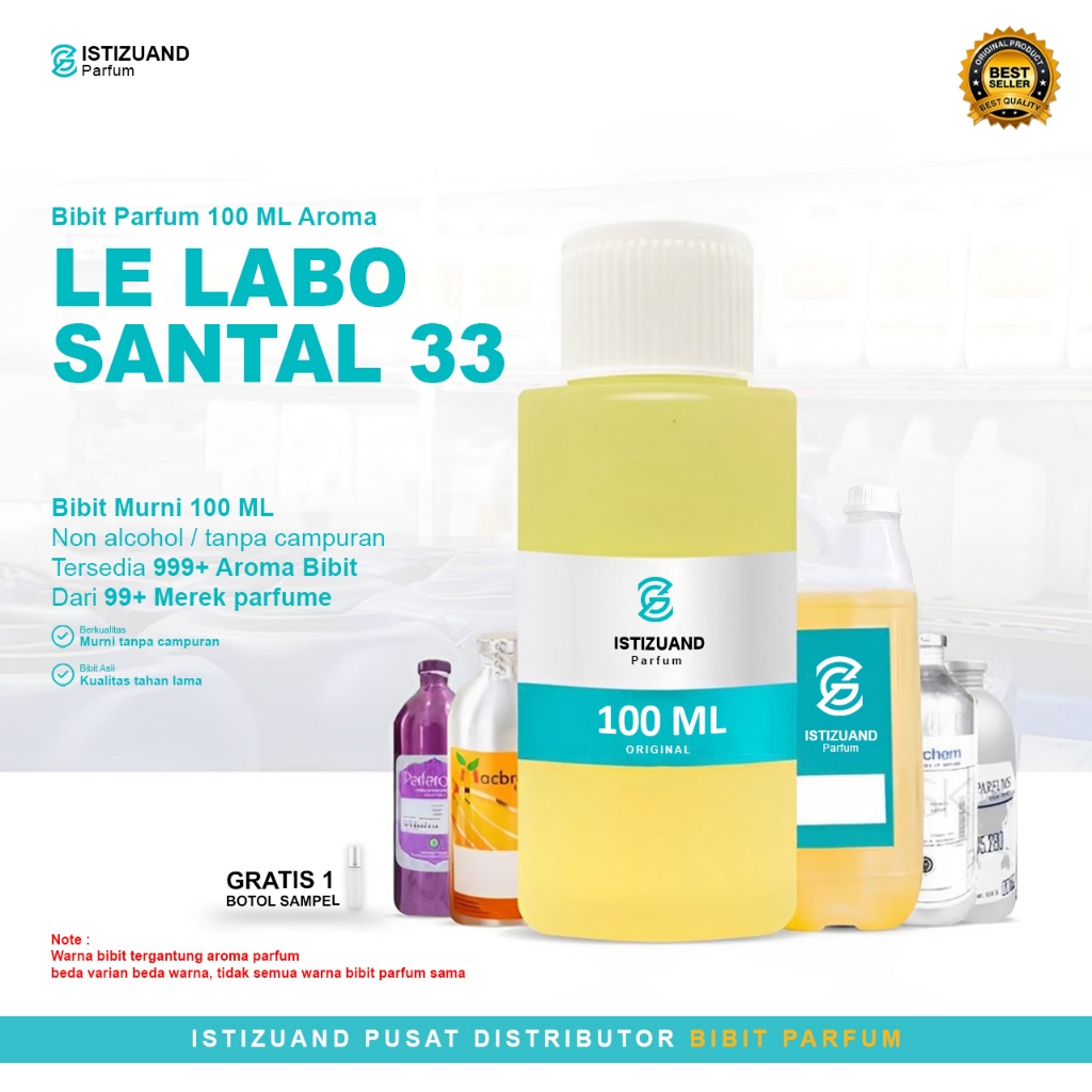 BELI 1 GRATIS 1 | BIBIT PARFUM LE LABO SANTAL 33 Murni Asli tanpa campuran aIkohol - Biang Minyak Wa