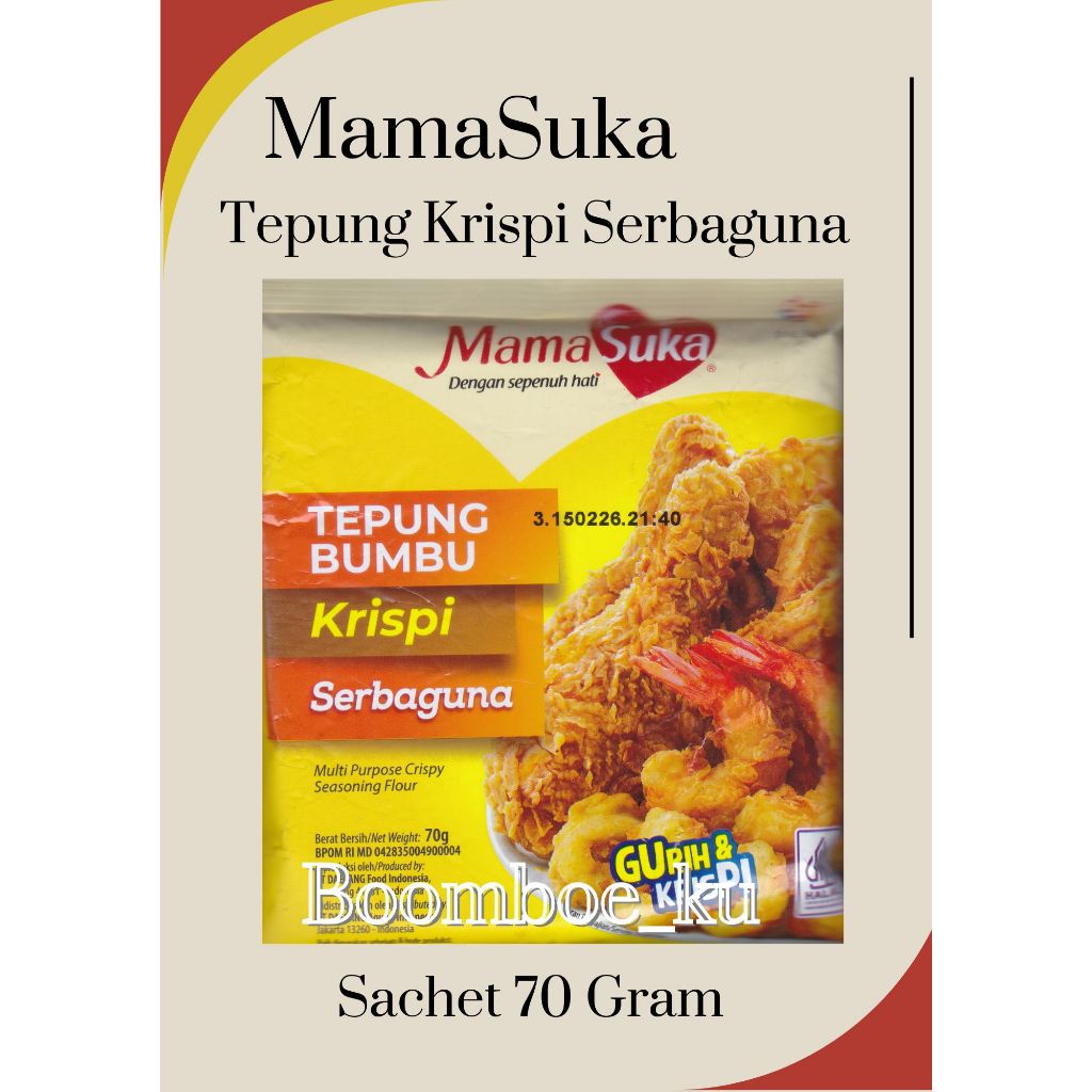 

MamaSuka Tepung Bumbu Krispi Serbaguna 70Gram