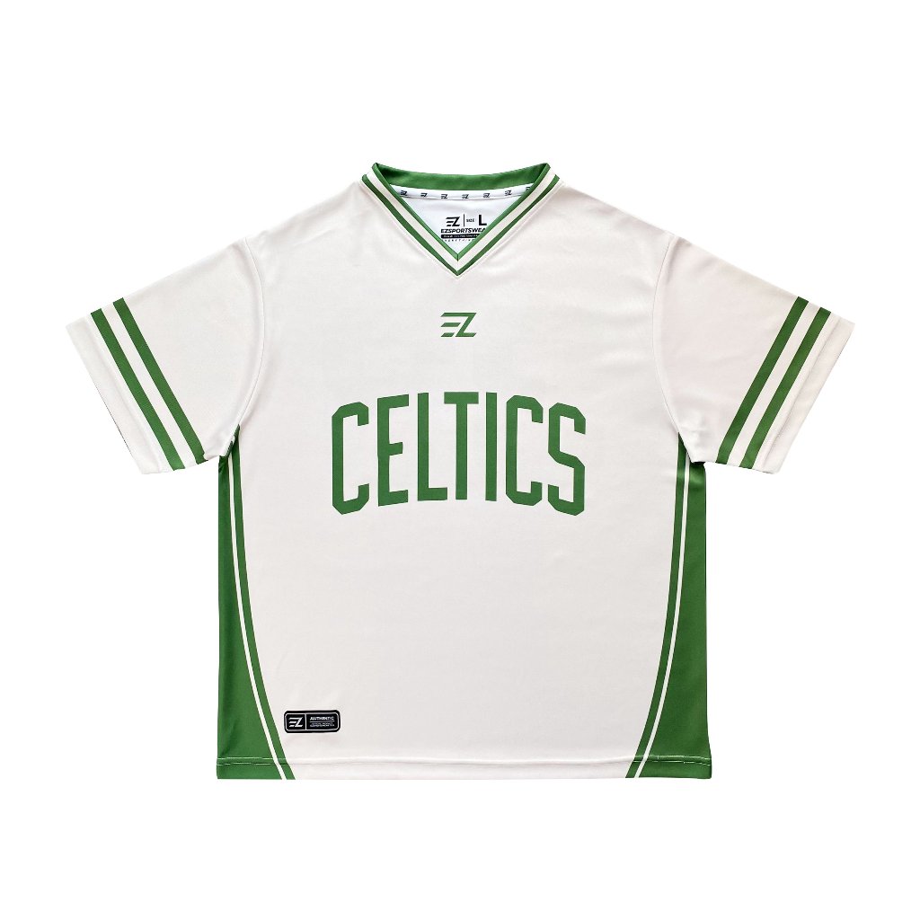 [ORIGINAL] Jersey Boston Celtics CREAM #33 Bloke Core Edition - Bola Basket  Baju Kaos T-Shirt Tshir