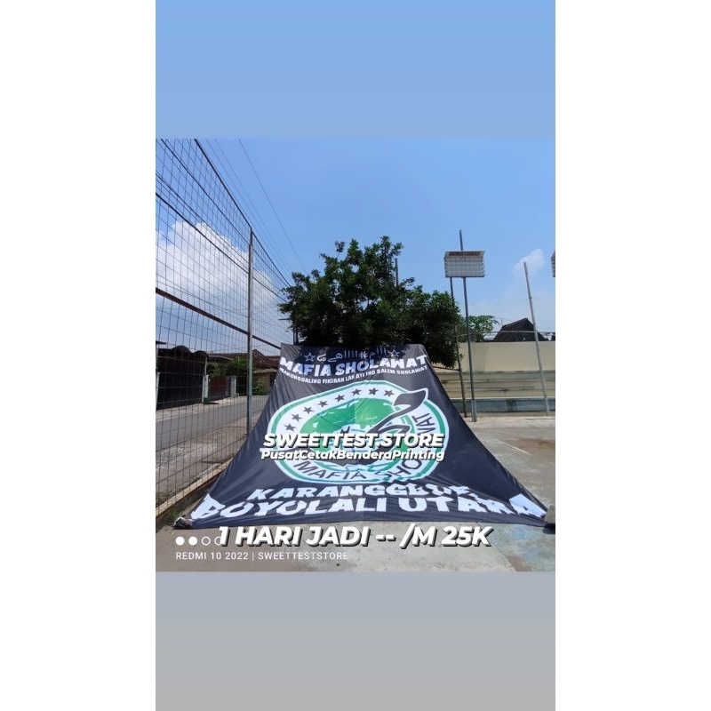 DISKON 2025 + GIANTFLAG PRINTING 200X300cm, BENDERA CUSTOM, READY STOK + BANNER SHOLAWAT, BANNER MMT