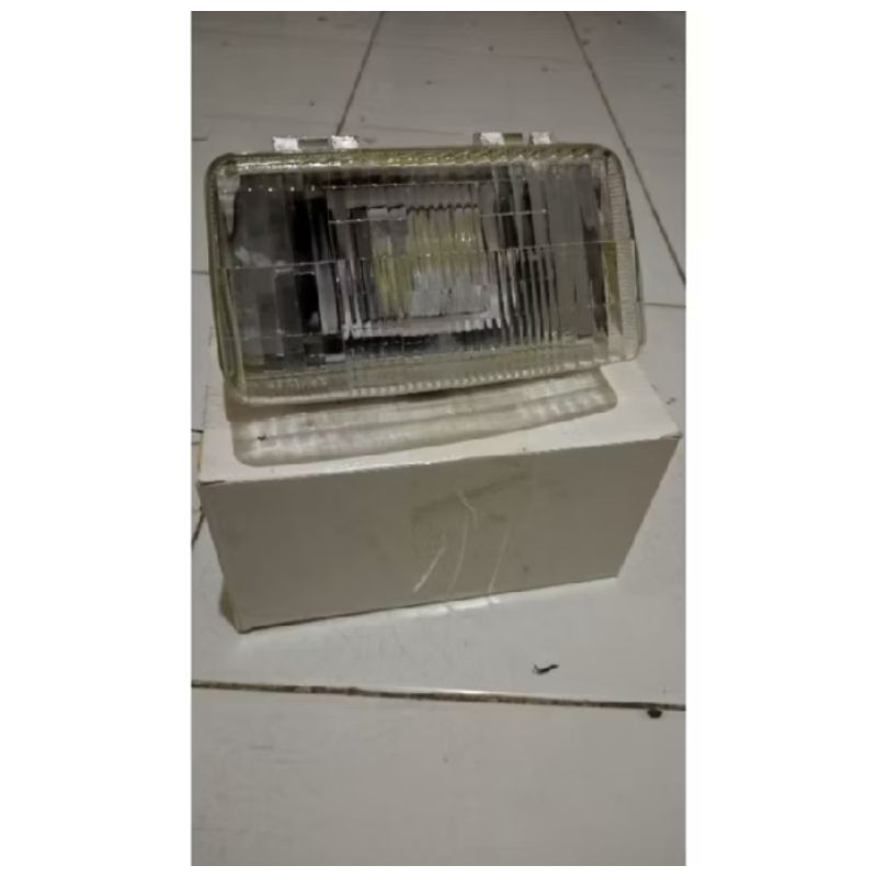Satu Paket Reflektor Lampu Depan Alfa Custom Lampu Tembak LED Lensa 3 Mata List Biru PNP Sudah Terpa