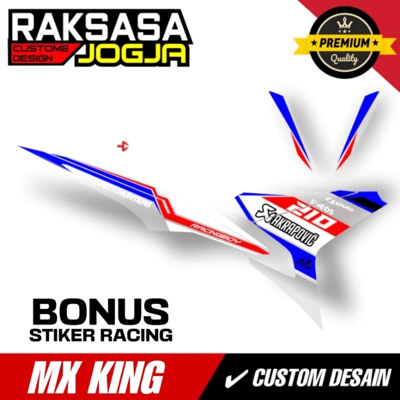STRIPING CUSTOM MX KING EXCITER / YAMAHA SNIPER 150 MXi / DASAR HITAM / STRIPING YAMAHA Y15ZR / EXCI