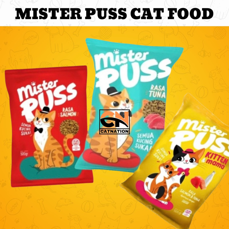 MISTER PUSS | Misterpuss Cat Food 500gr Makanan Kering Mr Puss Dry Food Kucing Adult Dewasa Mrpuss M