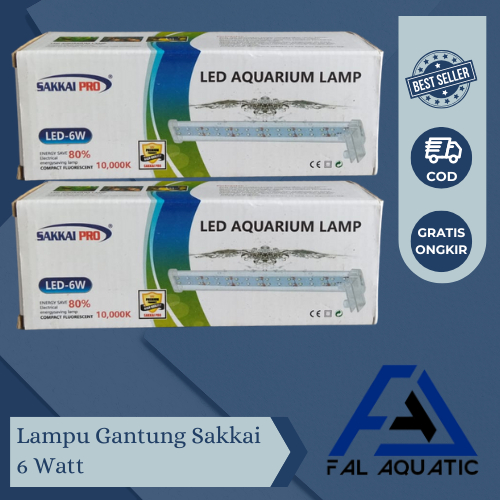 LAMPU GANTUNG SAKKAI PRO 6 WATT / LED JEPIT 6 WATT / LAMPU AQUASCAPE