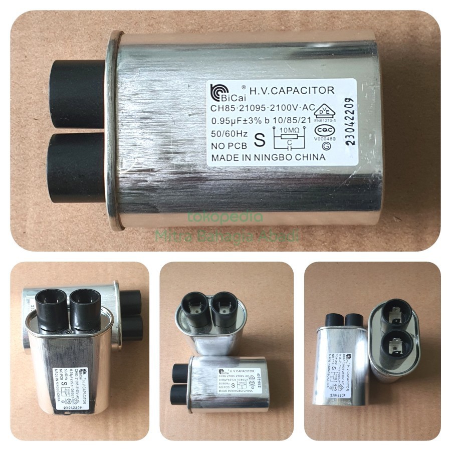 KAPASITOR 0.80 / 0.90 / 0.95 / 1.0 /1.05 UF 2100VAC - KAPASITOR MICROWAVE ORIGINAL ASLI