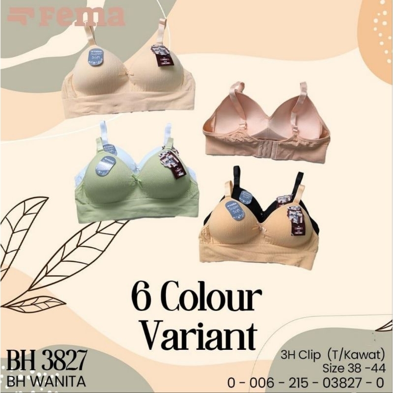 BH Bra 3827 Ufong Rajut Salur Big Size Jumbo