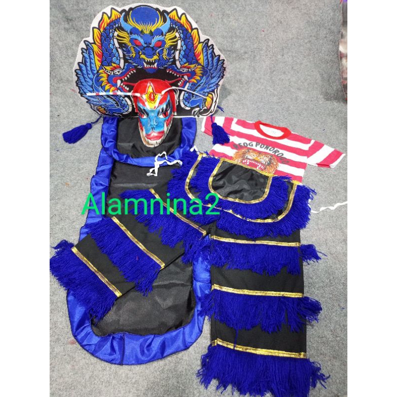 celana barongan kaos reog Ponorogo caplokan satu paket