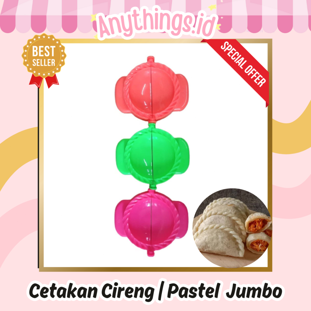 Cetakan Pastel Besar | Cetakan Pangsit Cetakan Dumpling Cireng Isi Ayam Cetakan Cireng Isi Besar Teb