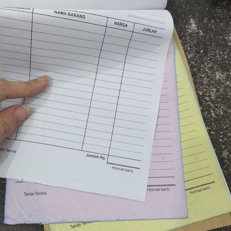 

RB Buku Nota Kontan NCR B3 Ply (Besar) KNI