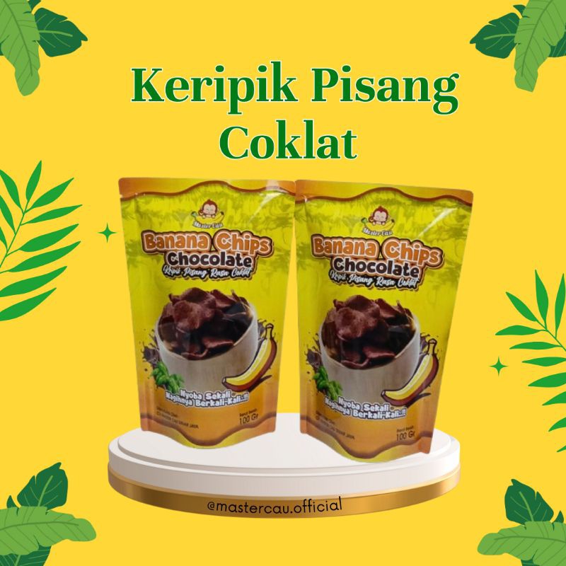 

Master Cau - Banana Chips Chocolate 100gr Keripik Pisang Coklat Bubuk