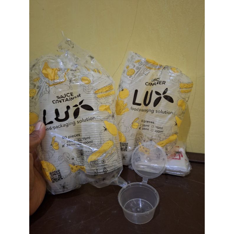 [isi25] LUX Sauce Container / Saus Cup 35ml / thinwall saus / tempat saus sambal