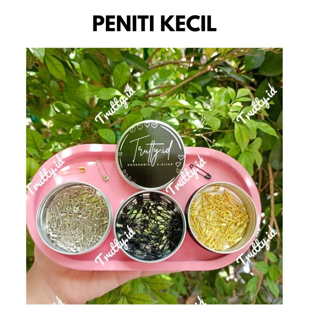 10gram PENITI KECIL / POT ALUMINIUM / PENITI KECIL HTAM GOLD SILVER / PENITI HIJAB / PENITI JILBAB /