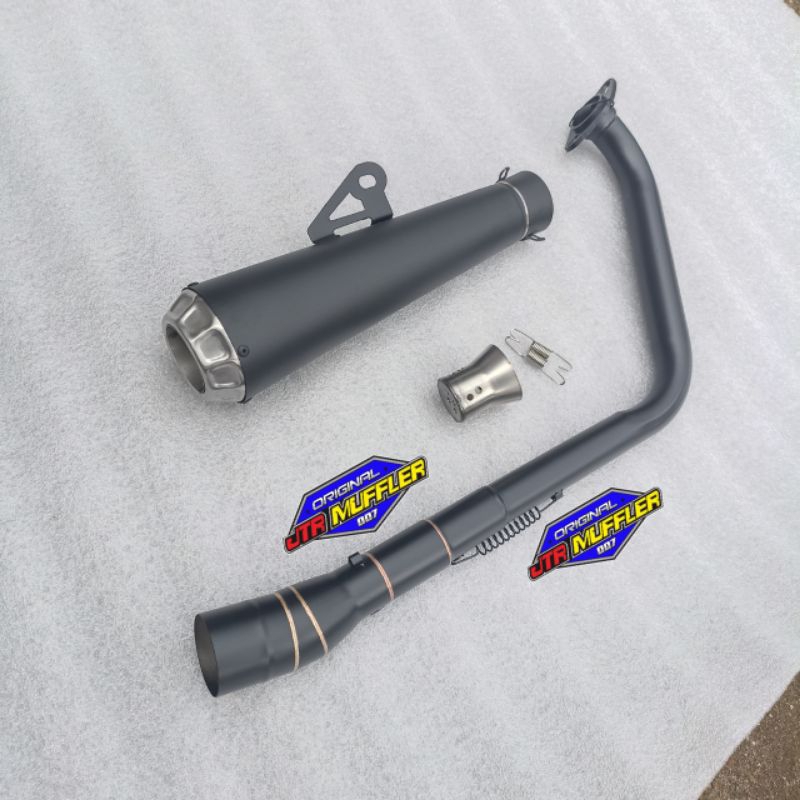 KNALPOT UNDERBELLY XSR 155 FULLSET LENGKAP TERMASUK DB KILLER
