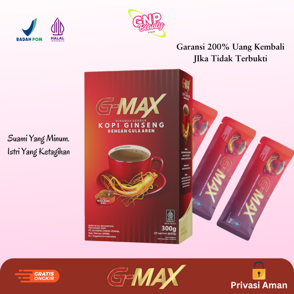 

Kopi G-Max - coffee Spesial untuk Pria Tangguh, Stamina Penuh Energi