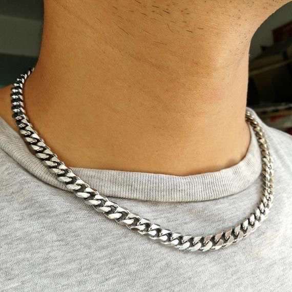 KALUNG RANTAI CHOKER BESAR 10 MM ANTI KARAT