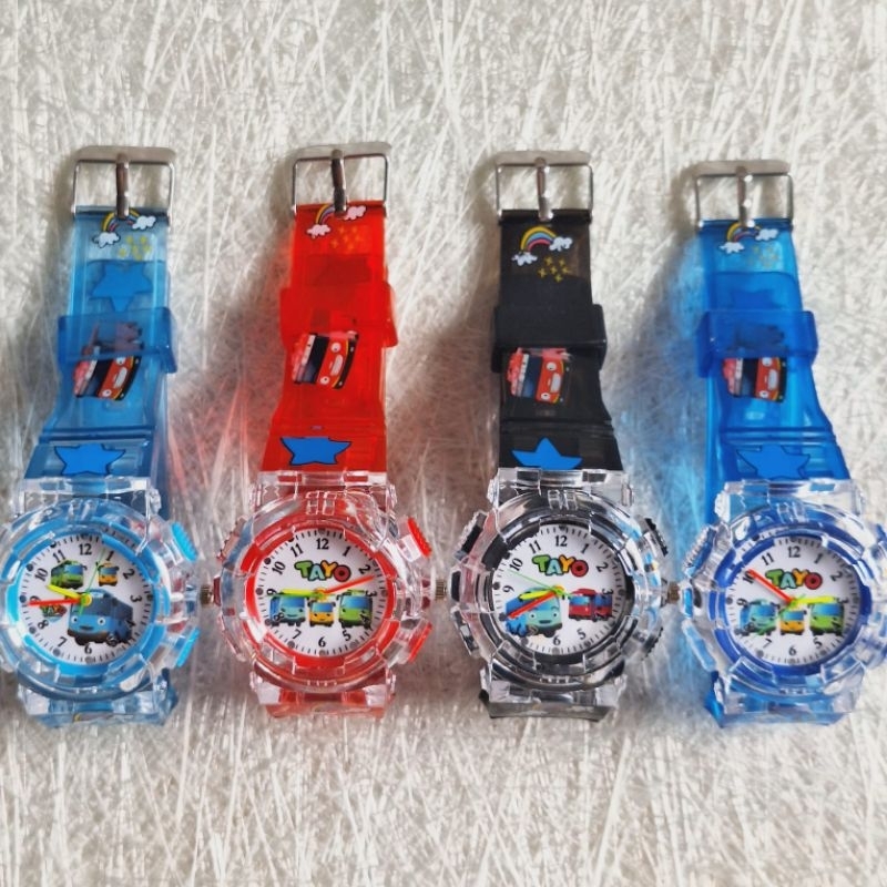 Jam Tangan Balita anak cowok karakter spiderman boboiboy tayo