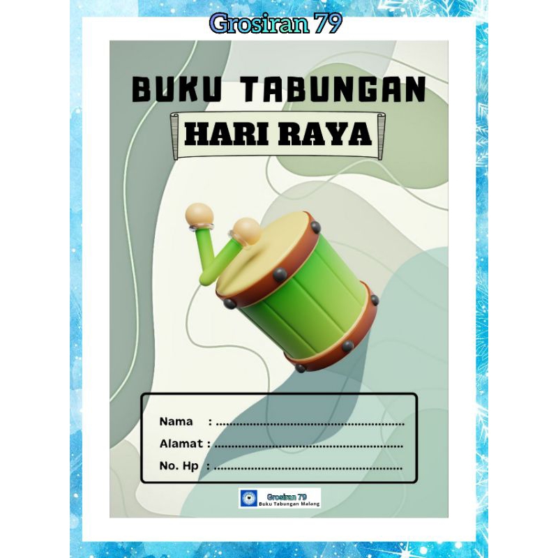 

10 PCS BUKU TABUNGAN LEBARAN HARI RAYA IDUL FITRI UKURAN A6 BAHAN MENGKILAP