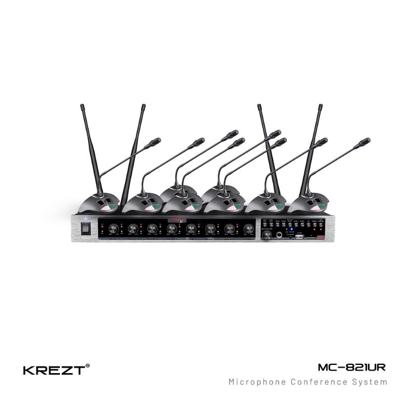 KREZT MC 821UR WIRELESS PODIUM 8MIC DSP