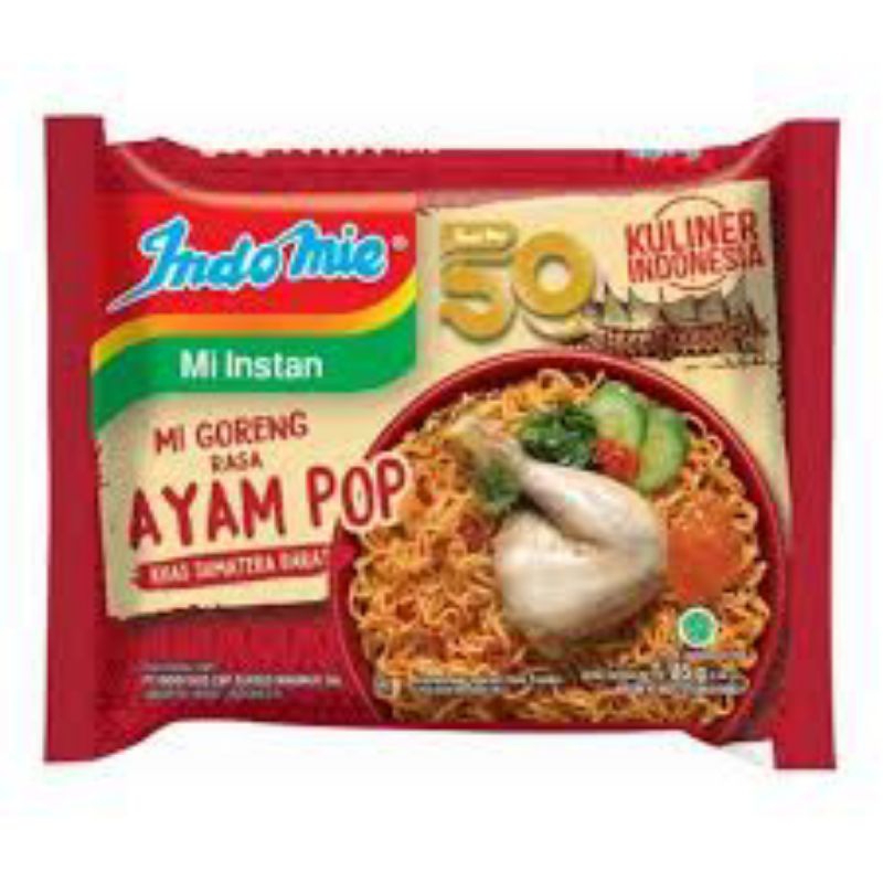 

INDOMIE GORENG RASA AYAM POP 85GR KHAS SUMATERA BARAT