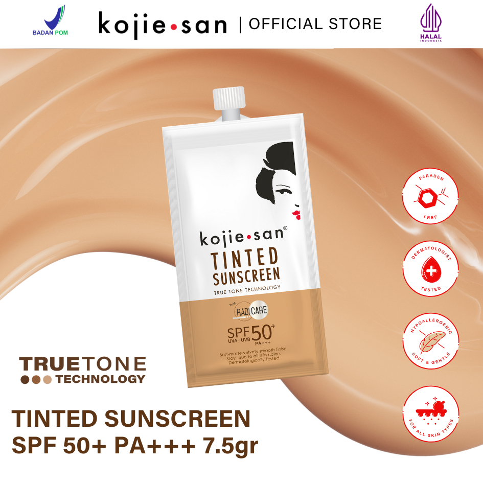 Preloved KOJIE SAN Tinted Sunscreen spf 50+ 7.5 gr