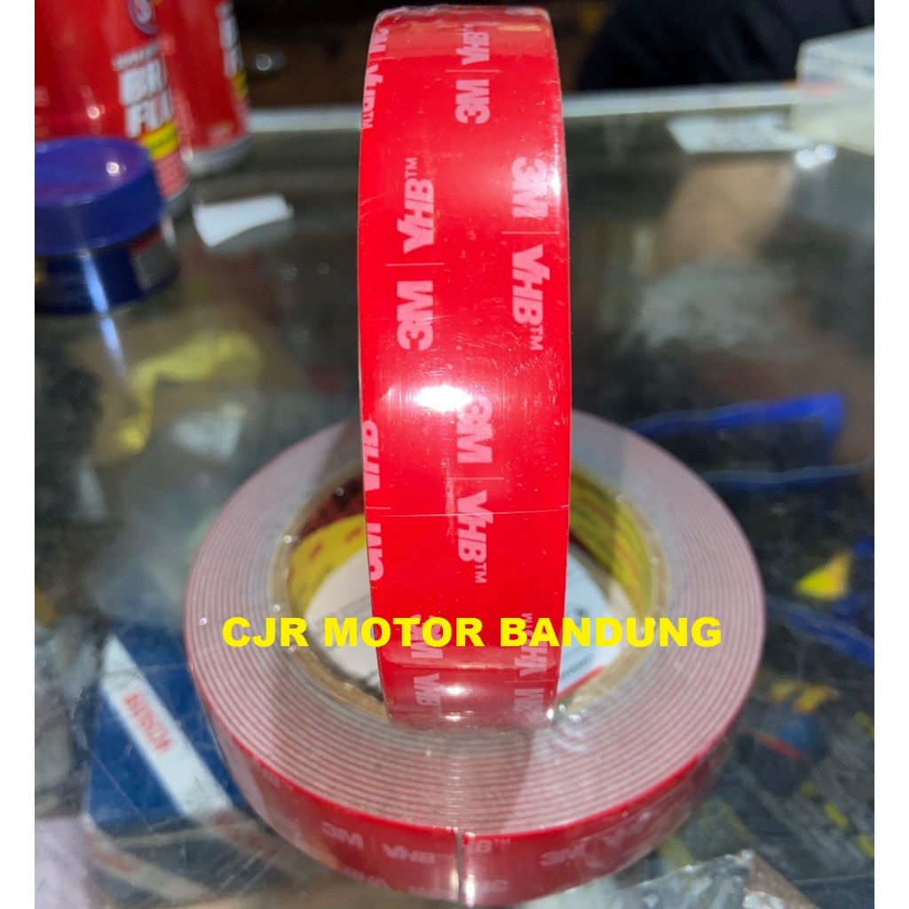 

ORI RESMI 3M VHB 24 MM x 4.5 M Double Tape Busa Foam Abu Otomotif & Building ASLI 3M