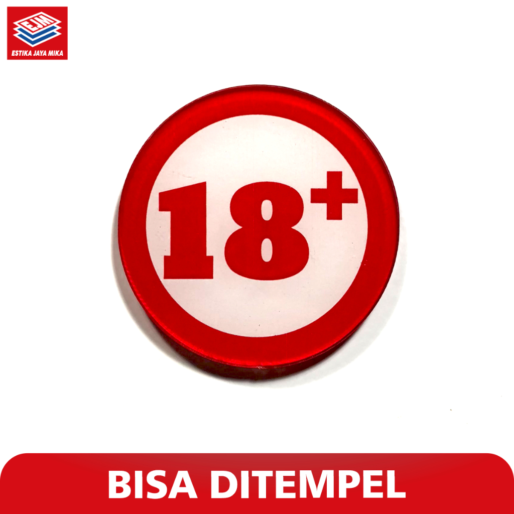 

Sticker Variasi 18+ 3D Akrilik Murah / Tempelan Akrilik Timbul 3D 18+ Cutting Bulat