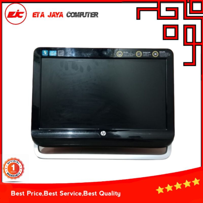 ALL IN ONE HP OMNI 120 20INCH CORE I3-2120 RAM 4GB HDD 500GB SIAP PAKAI