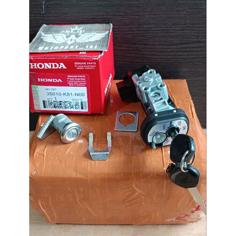 Kunci Kontak Set Key (K81) Honda Beat Pop Beat Street Beat FI eSP 2017- 2019 Asli Ori