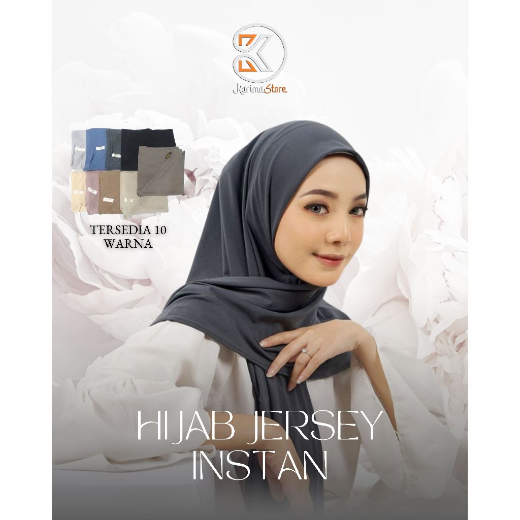 Karima Store - Hijab Kerudung Jersey Instan
