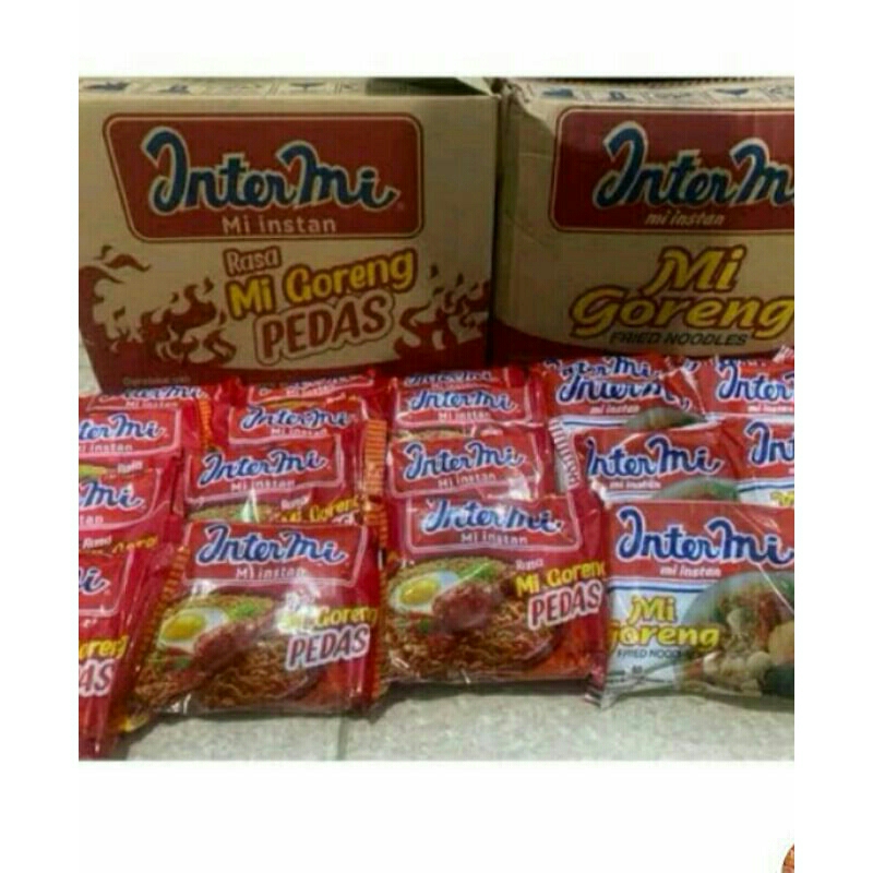 

Intermi mie instan rasa goreng/pedas goreng
