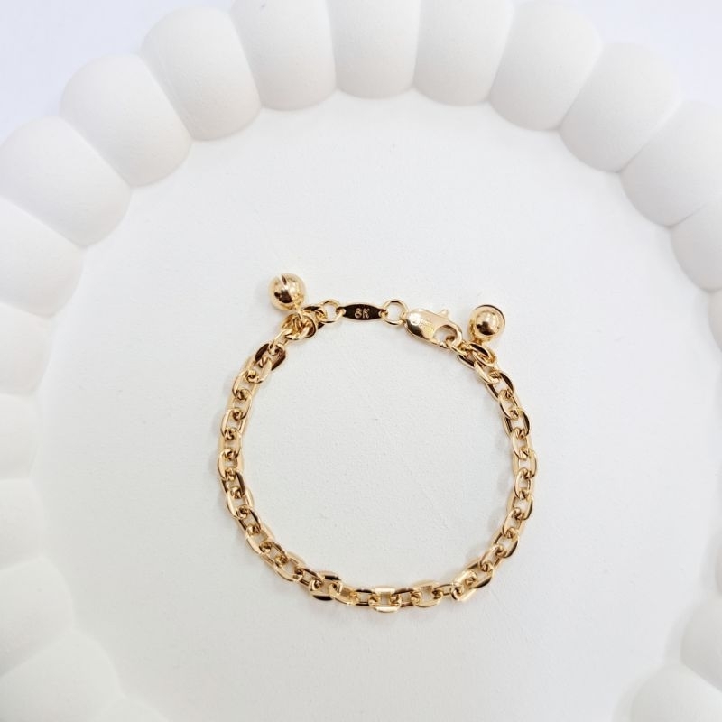 Dewi Ponorogo GELANG VENSI ANAK Emas Asli Kadar 8K/375% YellowGold