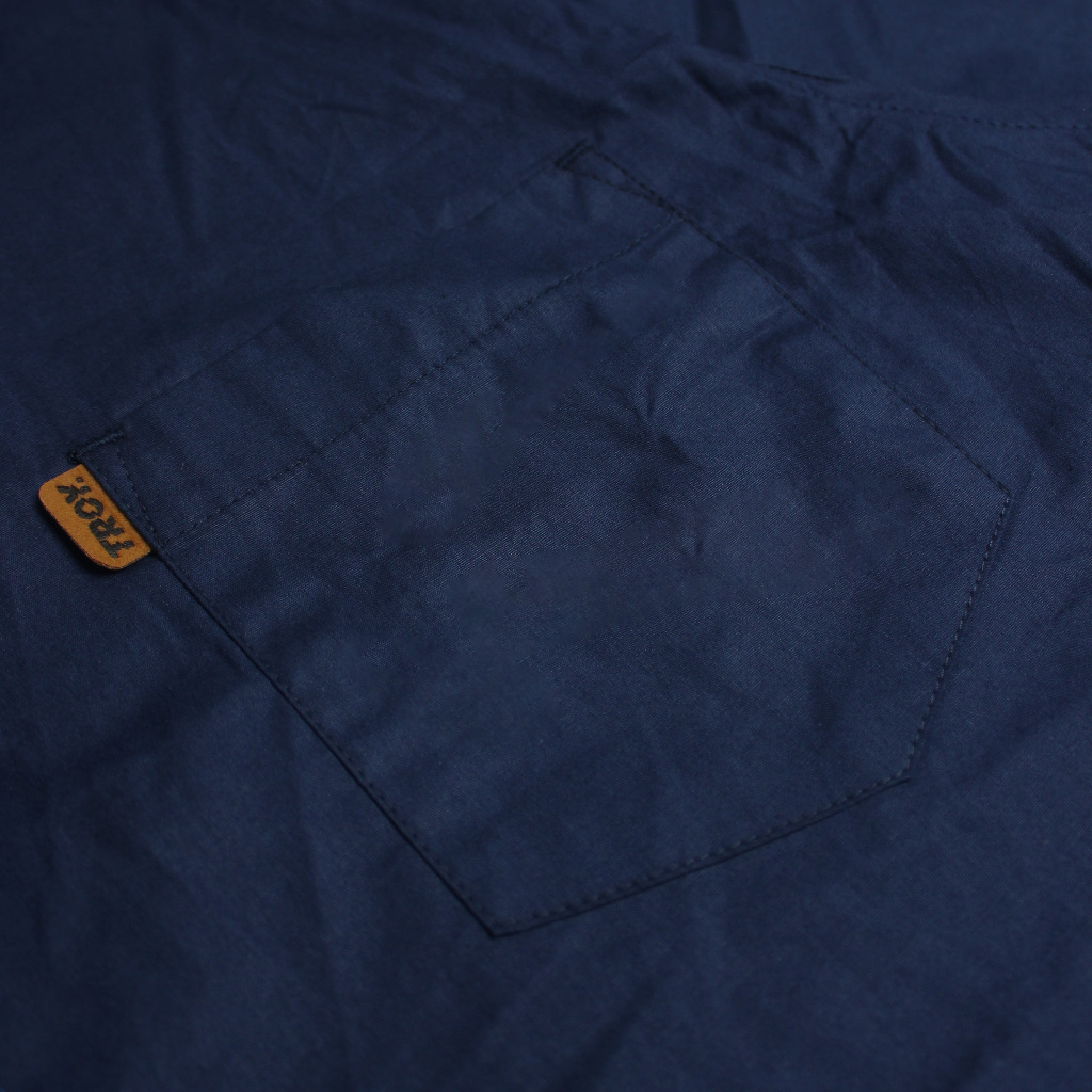 Troy Company Short Shirt Navy Hemdes - Kemeja Polos Lengan Pendek Pria Biru Navy KMJ 2940