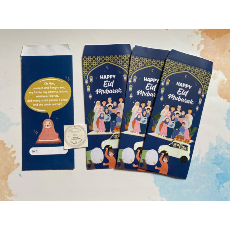 

GROSIR Amplop Lebaran panjang DILENGKAPI stiker untuk perekat dibagian belakang