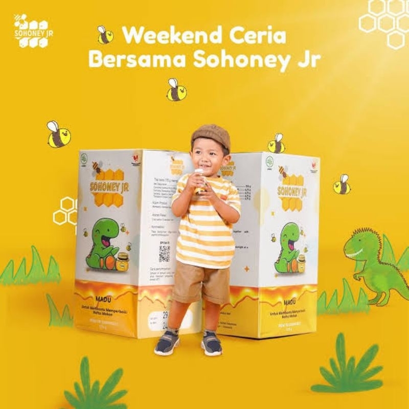 

Sohoney Jr Multivitamin Madu Penambah Nafsu Makan Anak Paket 1 Botol