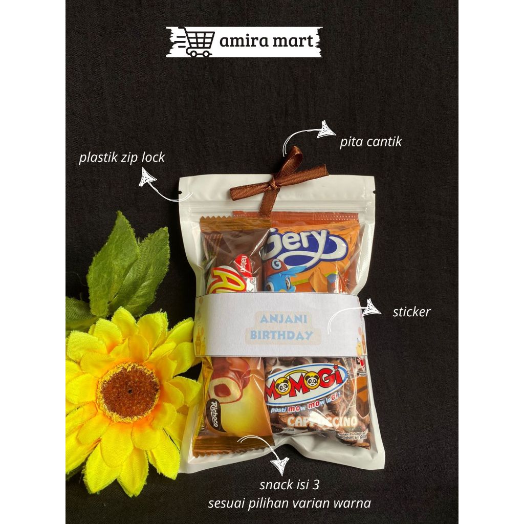 

Mini Gift Snack Ulang Tahun Anak PAUD TK SD Isi 3 Macam