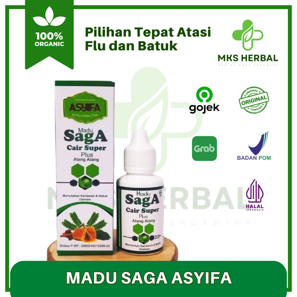 

Madu Saga Untuk Anak dan Dewasa Meredakan Batuk garansi 100%
