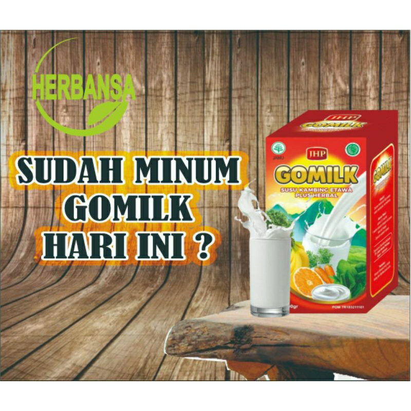 

Gomilk Susu Kambing Plus Herbal Untuk Menjaga Tulang Dan Sendi 200 gram Rasa Enak Dan Tidak Bau Prengus