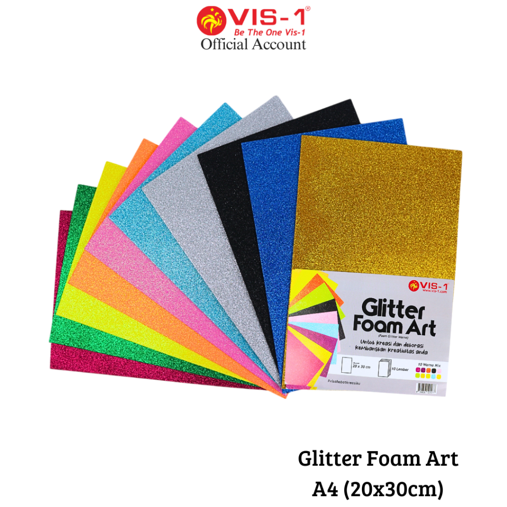 

VIS-1 - Glitter Foam Art / Foam Kerajinan Tangan Glitter