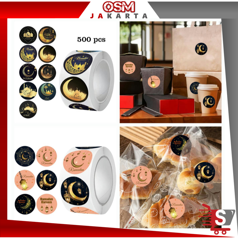

OSM JKT 6518 Stiker Label Idul Fitri / 1 Roll isi 500 Pcs Stiker / Stiker Hampers Lebaran Idul Fitri / Stiker Bulat Kemasan Parcel