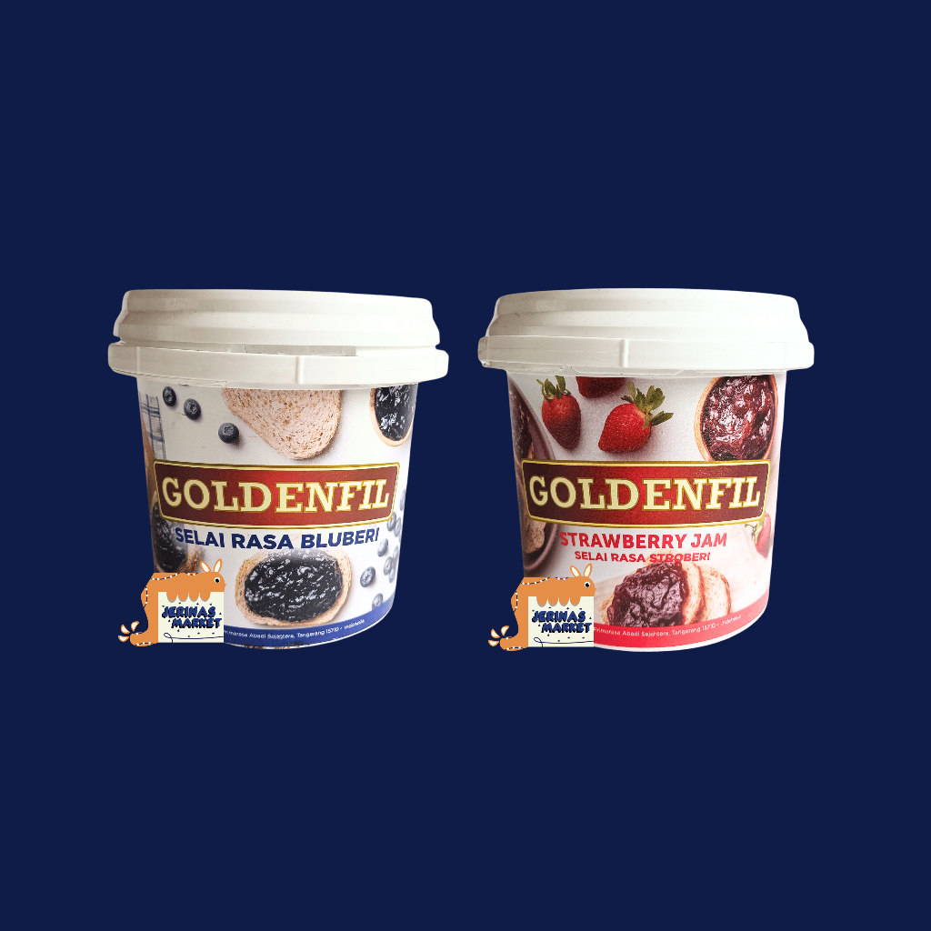 

Goldenfil Strawberry Jam Dan Blueberry 1kg