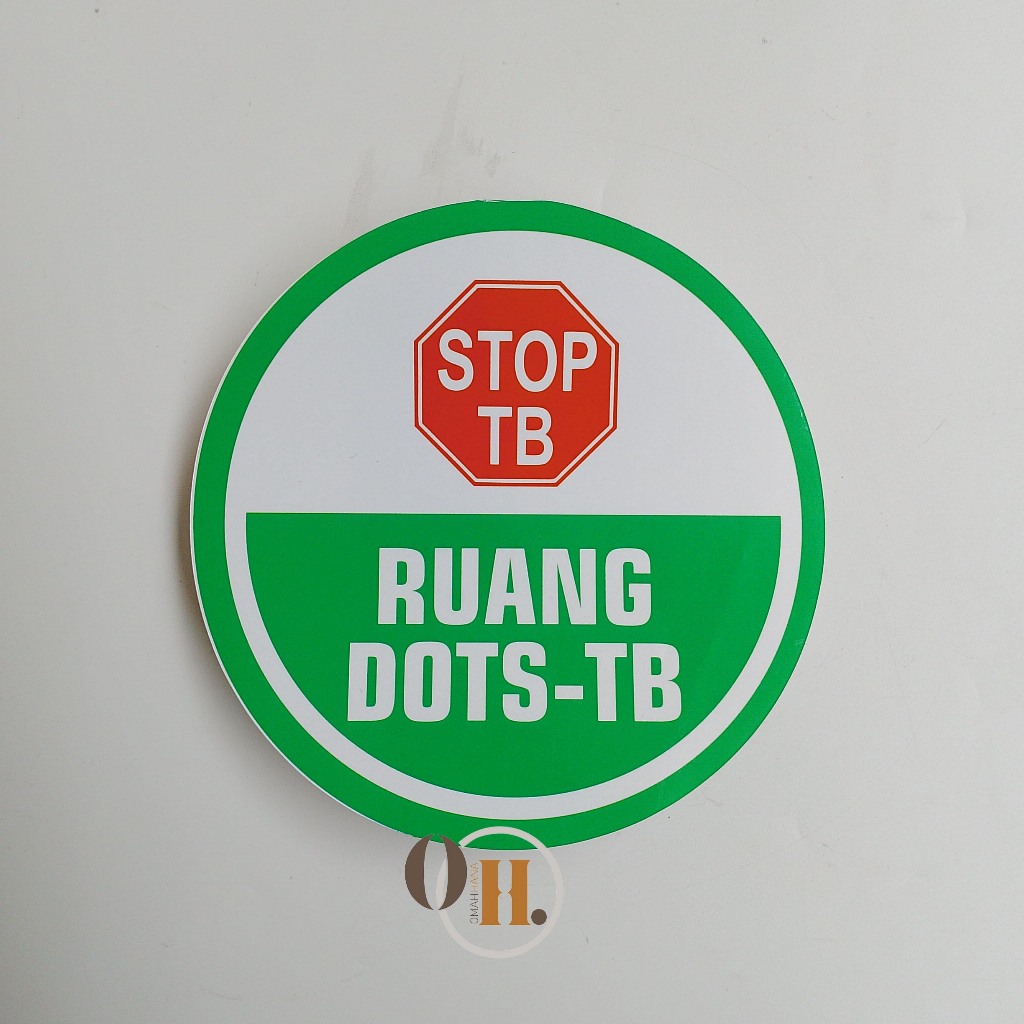 

Stiker ruang DOTS-TB - Stiker nama ruang - Stiker vinyl - Laminasi glossy