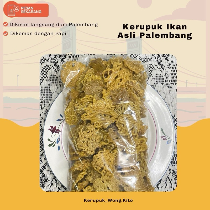 

Kerupuk Ikan Asli Palembang ISI 1kg