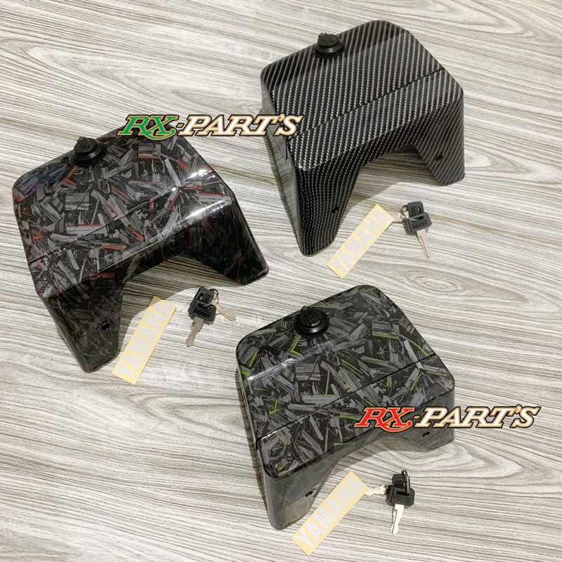TOOL BOX TOOLBOX RX KING RX K RXKING CARBON  / BAGASI CARBON - KARBON + FULL SET KUNCI + STICKER LOG