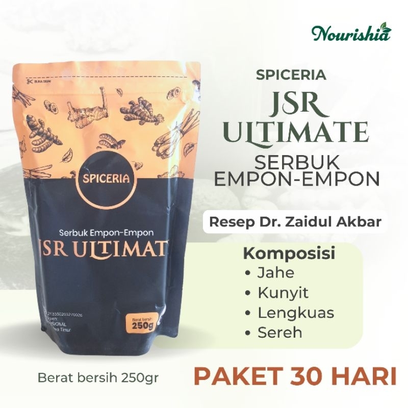 

Serbuk Empon Empon Spiceria KUNYIT, SERAI, JAHE, LENGKUAS 250 g untuk 30 hari JSR Ultimate
