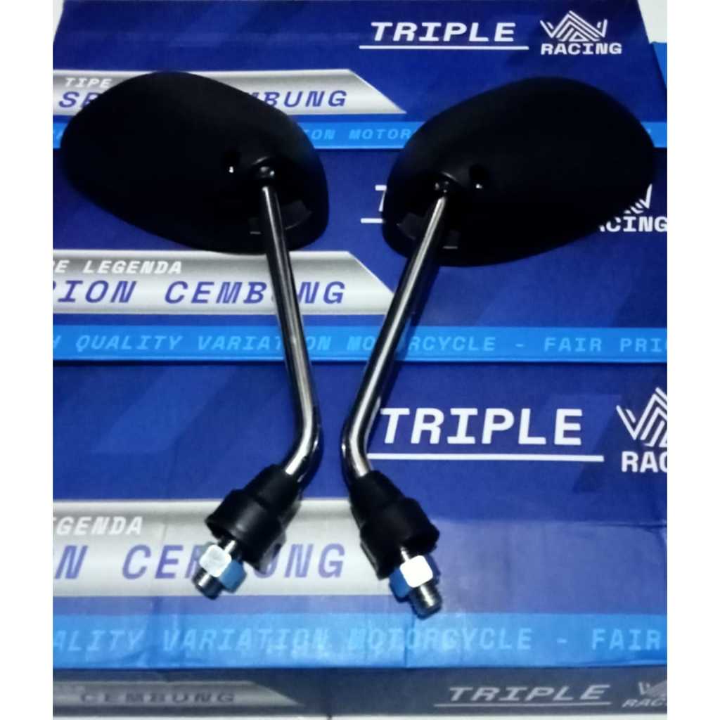 spion honda astrea grand astrea legenda set kanan kiri gagang chrom panjang spion grand