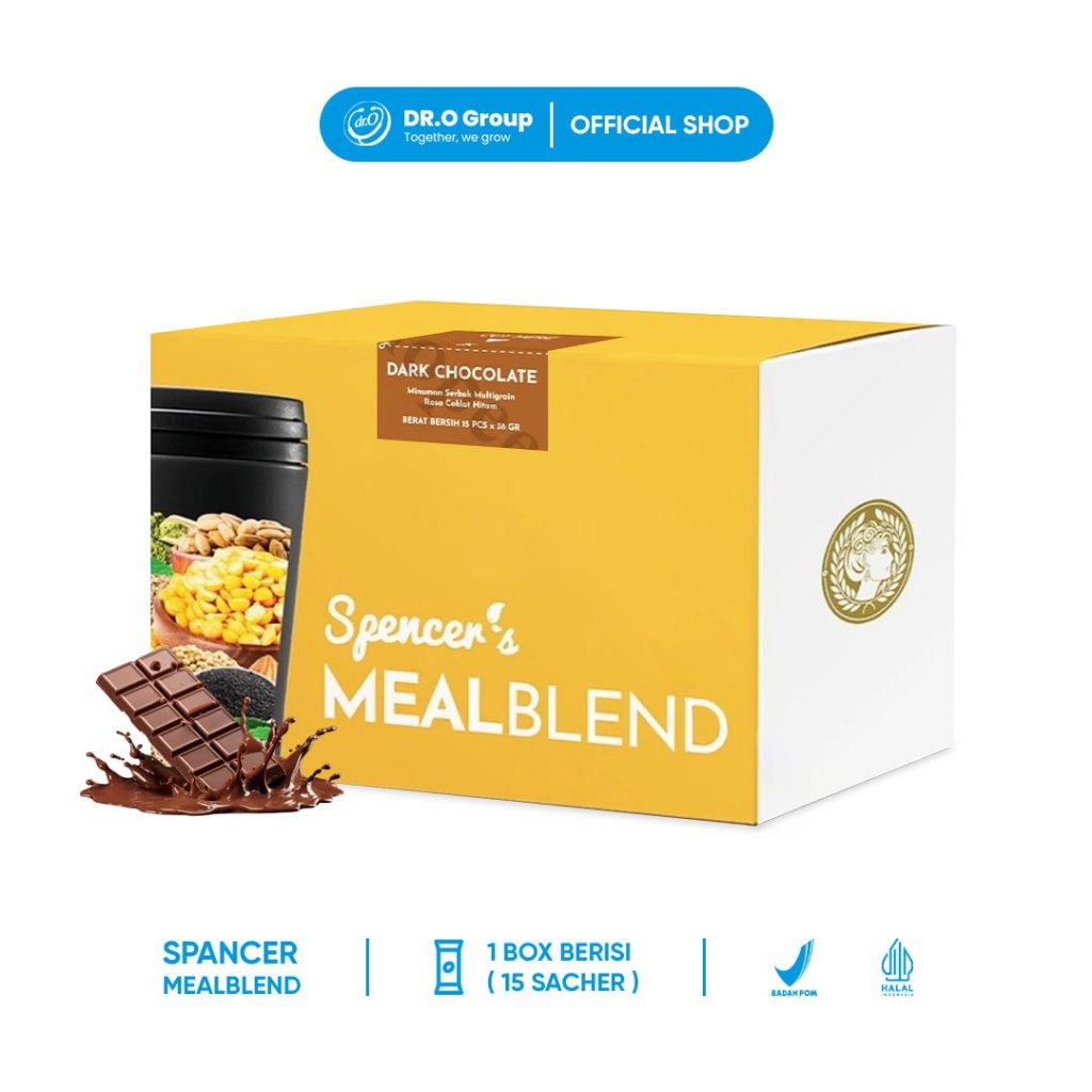 

Spencer's MealBlend (1 Box Dark Chocolate) - Minuman Sehat Pengganti Sarapan yang Efisien