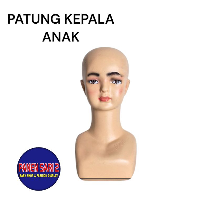Patung Kepala Plastik Anak / Display Aksesoris Kepala / Hijab Jilbab Kerudung Anak - BH