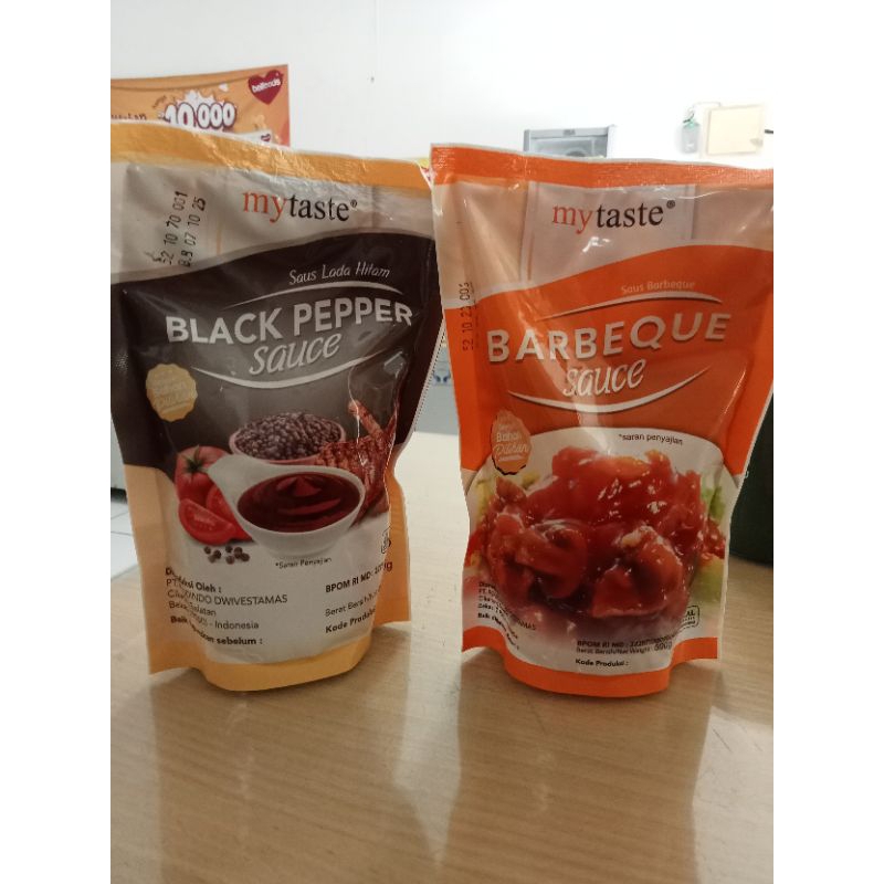 

MY TASTE SAUCE BLACPEPPER / BBQ 500GR
